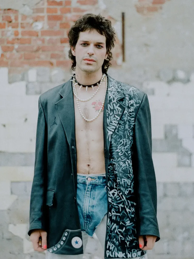 Some Black Leather Jacket