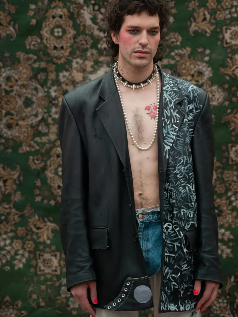 Alternative view of Some Black Leather Jacket