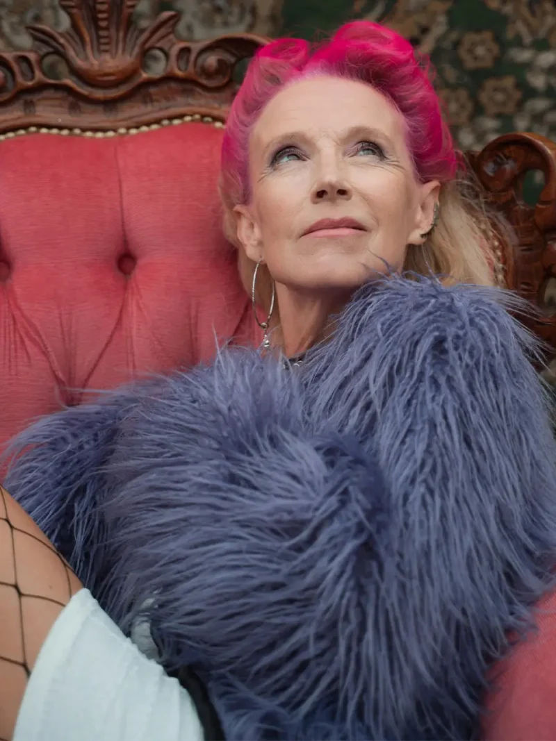 Some Purple Fur Coat